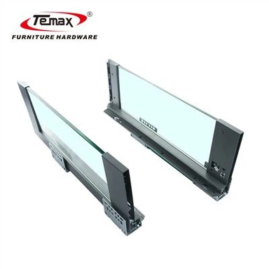 Soft Close Metal Box with Glass