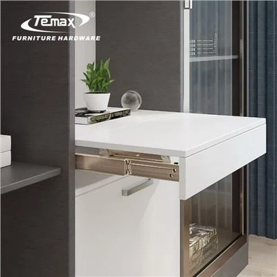 Temax Extendable up Invisible rise desk rail dining table slide for kitchen DB5003T