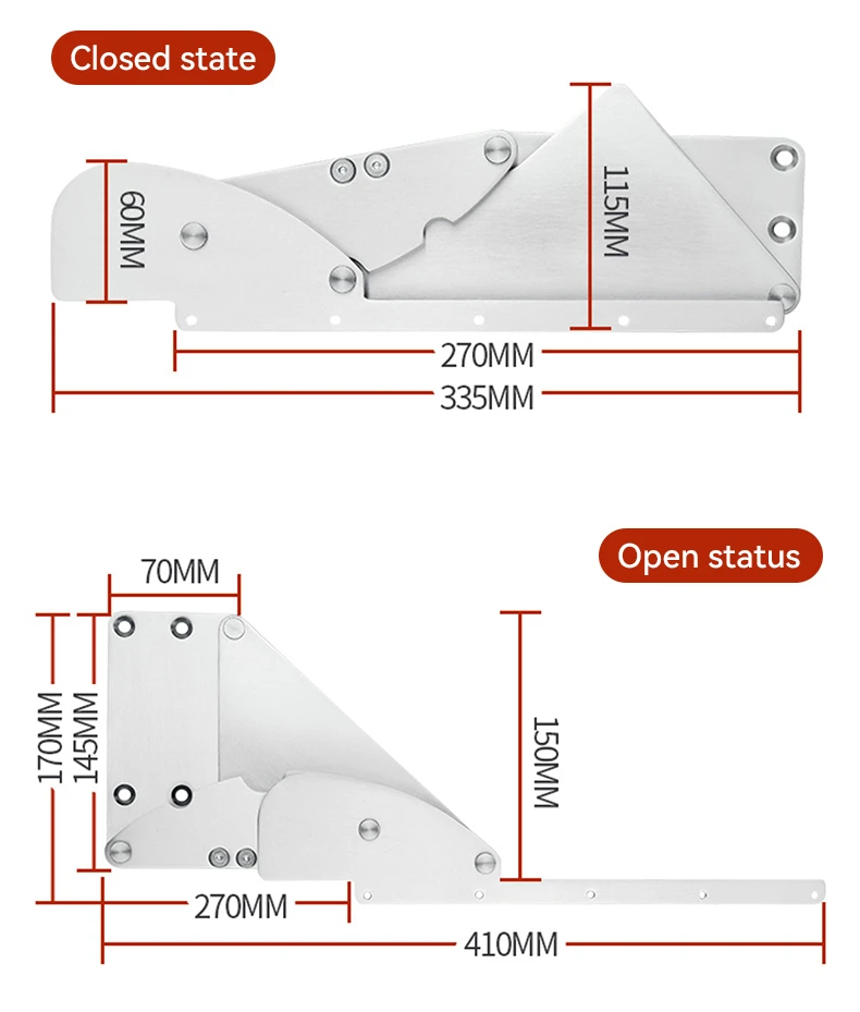 Temax heavy duty downward flipping function hinge DB5017T Temax heavy duty downward flipping function hinge DB5017T