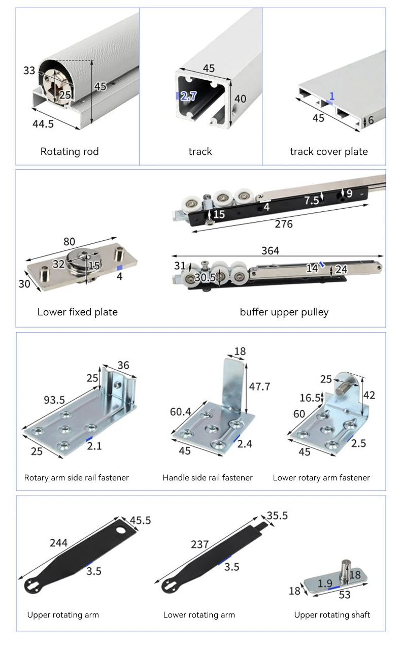 Temax Magic Sliding Door Hardware TM036 Temax Magic Sliding Door Hardware TM036
