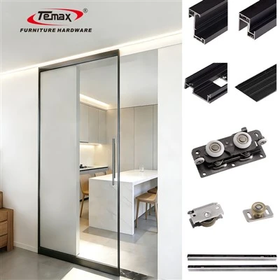 Temax Concealed Sliding System For Aluminum-Framed Door M972L