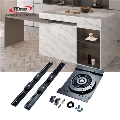 TEMAX Heavy-duty 90° Rotating Island Table Slide Rail DB5015T