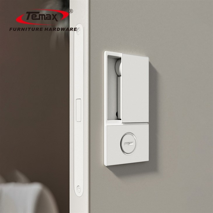 Temax Sliding Door Flush Mount Door Lock Zinc Alloy Lock Core X001