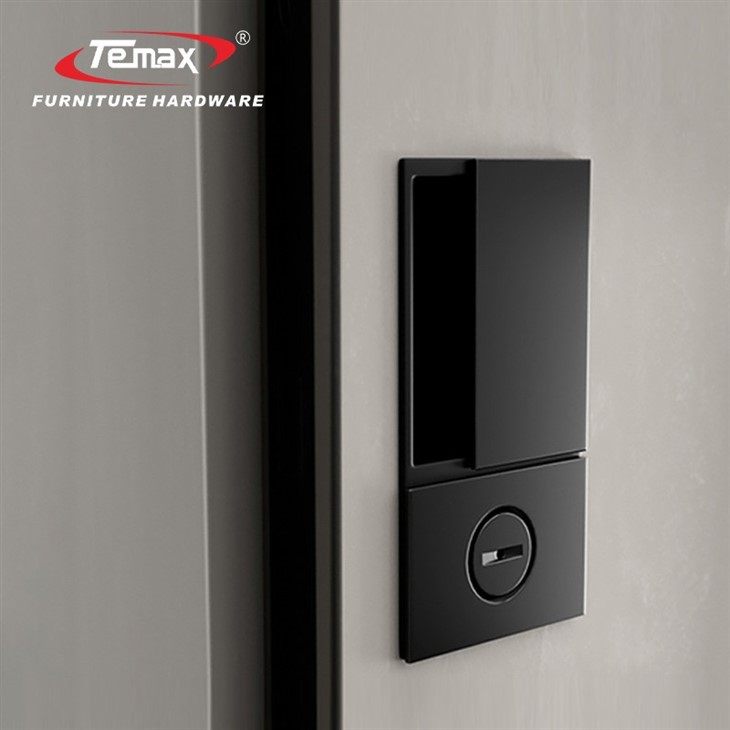 Temax Sliding Door Flush Mount Door Lock Zinc Alloy Lock Core X001